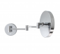 Preview: B-WARE: DEUSENFELD WL50CTA - Premium Akku LED Kosmetikspiegel, CTT - stufenlos einstellbarer Farbton von 2700-6500K, 6600mAh Lithium Akku, Ladegerät inkl. USB Kabel, LED Touch-Control, 5x Vergrößerung, Ø20cm, verdeckte Befestigung, chrom #87